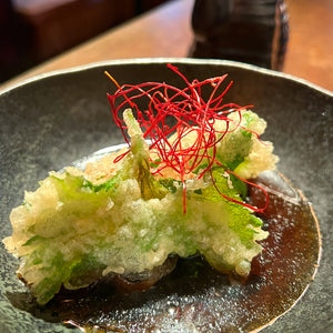 Tempura Shiso Wrap - scallop, crab