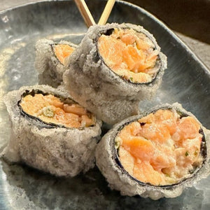 Crispy Rice Paper Salmon Roll